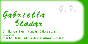 gabriella vladar business card