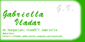 gabriella vladar business card